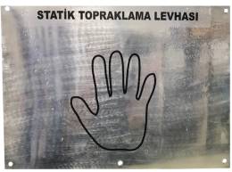 Statik Bakır Üzeri Kalay Kaplı Topraklama Levhası